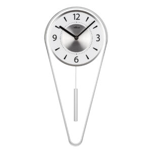 Atlanta 5008/19 Pendeluhr Quarz silber
