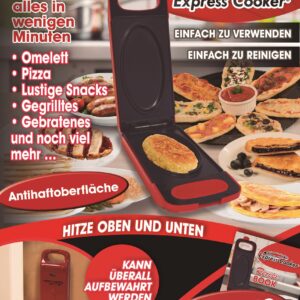 Express Cooker Multigrill für die Küche - Rot