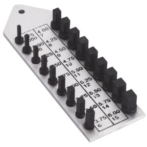 Maßlehre für Aufzugsschlüssel