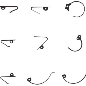 Sortiment Sperrfedern für Großuhren