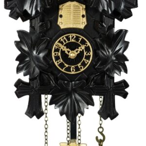 Kuckucksuhr Effectline Gold - schwarz