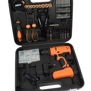 BRÜDER MANNESMANN Akku-Bohrschrauber mit 55-teiligem Werkzeugsortiment