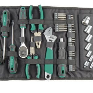 BRÜDER MANNESMANN Werkzeug-Rolltasche 65-teilig