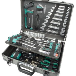 BRÜDER MANNESMANN Werkzeugsatz im Alukoffer, 133-teilig