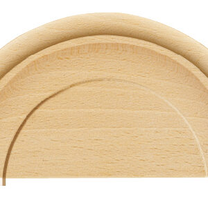 Zierteil Halbscheibe Holz