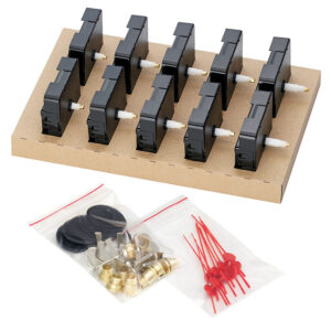 Quarz-Uhrwerke Set Dugena 838, 2x ZWL.10, 6x ZWL.16, 2x ZWL.20