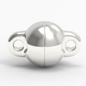 Magnetschließe Langer Kugel 925/- pol. Ø 6,0mm