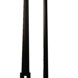 Euronormzeiger schwarz Alu 450/ 330mm mit Ausgleichgewicht