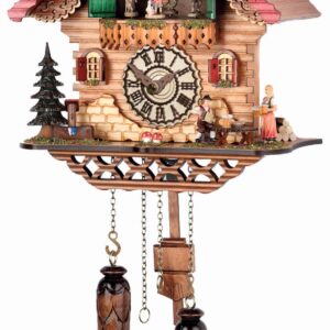 Kuckucksuhr Allensbach mit 12 Melodien und drehenden Figuren