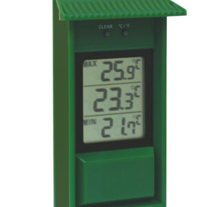 Max.-Min.-Thermometer für drinnen und draußen, grün