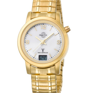 Master Time Damen-Funkuhr Basic, gold - MTLA-10313-12M