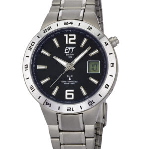 Eco Tech Time Solar Drive Funk Basic Titan Herrenuhr - EGT-11411-41M