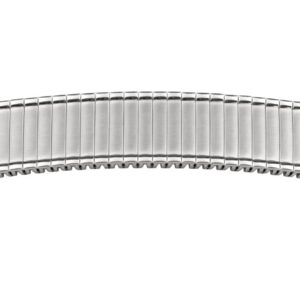 Quick Release Flex-Metallband Edelstahl 20mm weiß pol./ sat.