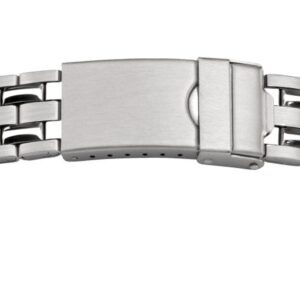 Metallband Edelstahl 22mm weiß poliert/sandgestrahlt