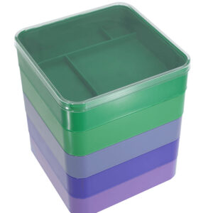 Sortiment Werkschale, quadratisch, stapelbar, 5 Stück