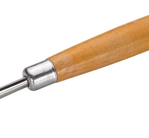 Polierer mit Holzgriff, gebogen