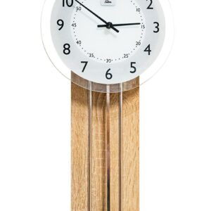 SELVA Funk-Pendelwanduhr Sonoma/ Glas Seefeld