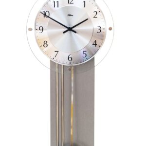 SELVA Funk-Pendelwanduhr alufarben/ Glas Merching