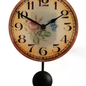 SELVA Quarz-Pendelwanduhr Glas Mering