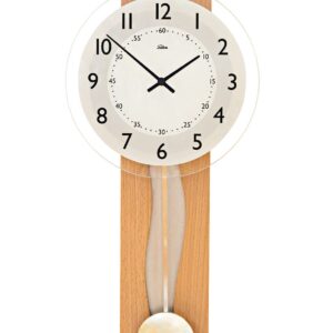 SELVA Quarz-Pendelwanduhr Buche Germering