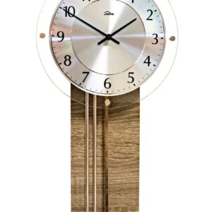 SELVA Funk-Pendelwanduhr Trüffeleiche Garching