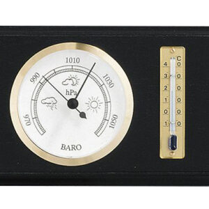 Baro- und Thermometer schwarz