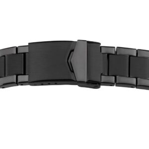 Quick Release Metallband Edelstahl 20mm Stahl schwarz