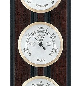 Wetterstation Made in Germany, Mahagoni