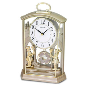 Rhythm 7796/9 Quarz-Tischuhr gold