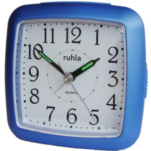 UMR Quarzwecker blau, mit schleichender Sekunde und Leuchtzeiger