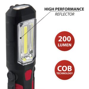 LED-Arbeitsleuchte 2-in-1 mit Haken, Magnet und Standfuß