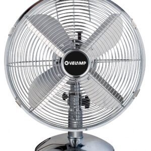 Power-Ventilator 35 Watt - verchromtes Metall, geräuscharm, drei Geschwindigkeiten