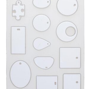 Silikonform Schmuckanhänger, 12-teilig - für Gießharz u.a.