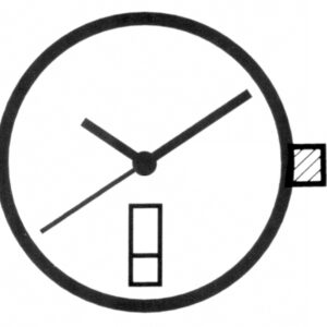 Kleinuhrwerk Quarz Ronda 517, Std.-H 1,75 SC, Tag-Datum 6