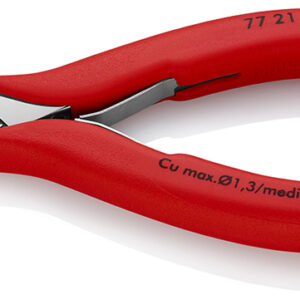Knipex Seitenschneider runder Kopf, mit durchgestecktem Gelenk, Länge 115mm
