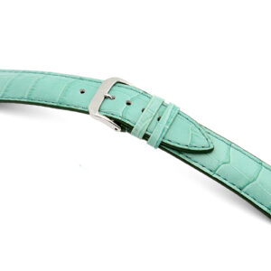 Lederband Jackson 24mm türkis mit Alligatorprägung XL