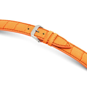 Lederband Jackson 24mm orange mit Alligatorprägung XL