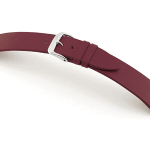 SELVA Lederband zum einfachen Wechseln 16mm bordeaux ohne Naht - MADE IN GERMANY