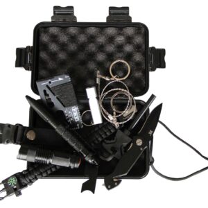 Notfallbox mit 10 Teilen, die in einer Notsituation helfen können