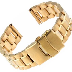 RF Massiv Metallband gelb, 18mm