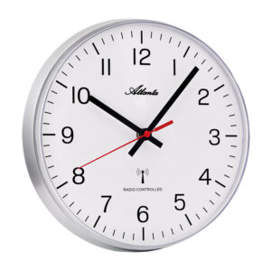 Atlanta 4532/19 Funk-Wanduhr silber