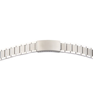 Metallband Stahl 20mm poliert/mattiert mit Faltschließe gerader Anstoß