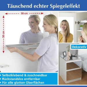 Spiegelfolie - täuschend echter Spiegeleffekt!