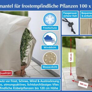 Pflanzen-Schutz beige, 100x120cm