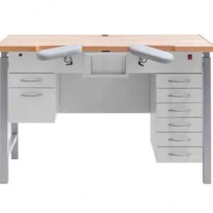 BENCHALIST Uhrmachertisch Modular II - Ergonomic II inkl. Container, elektrisch