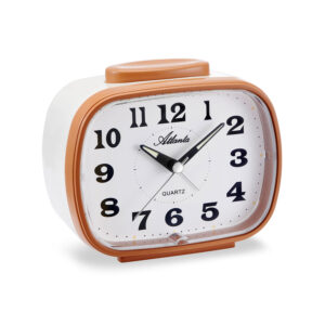 Atlanta 2172/3 Quarzwecker Glocke braun