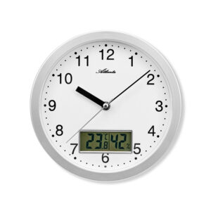 Atlanta 4517/19 Funkwanduhr silber