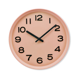 Atlanta 4542/3 Quarzwanduhr apricot