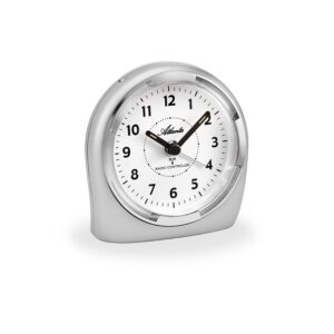 Atlanta 1404/19 silber Funkwecker geräuscharm