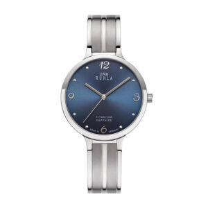 Uhren Manufaktur Ruhla - Armbanduhr Style/Trendline - Titangehäuse - blau